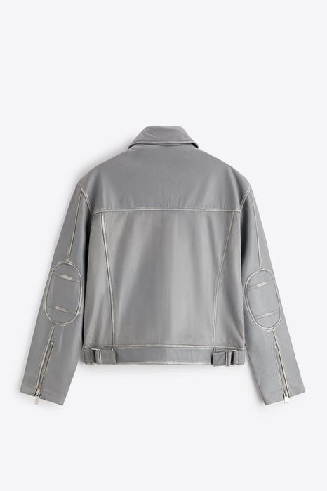 Skórzana kurtka w stylu motorowym. 100% skóra. Rozmiar XL. Zara.