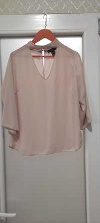Блуза с чокером  кремовый цвет