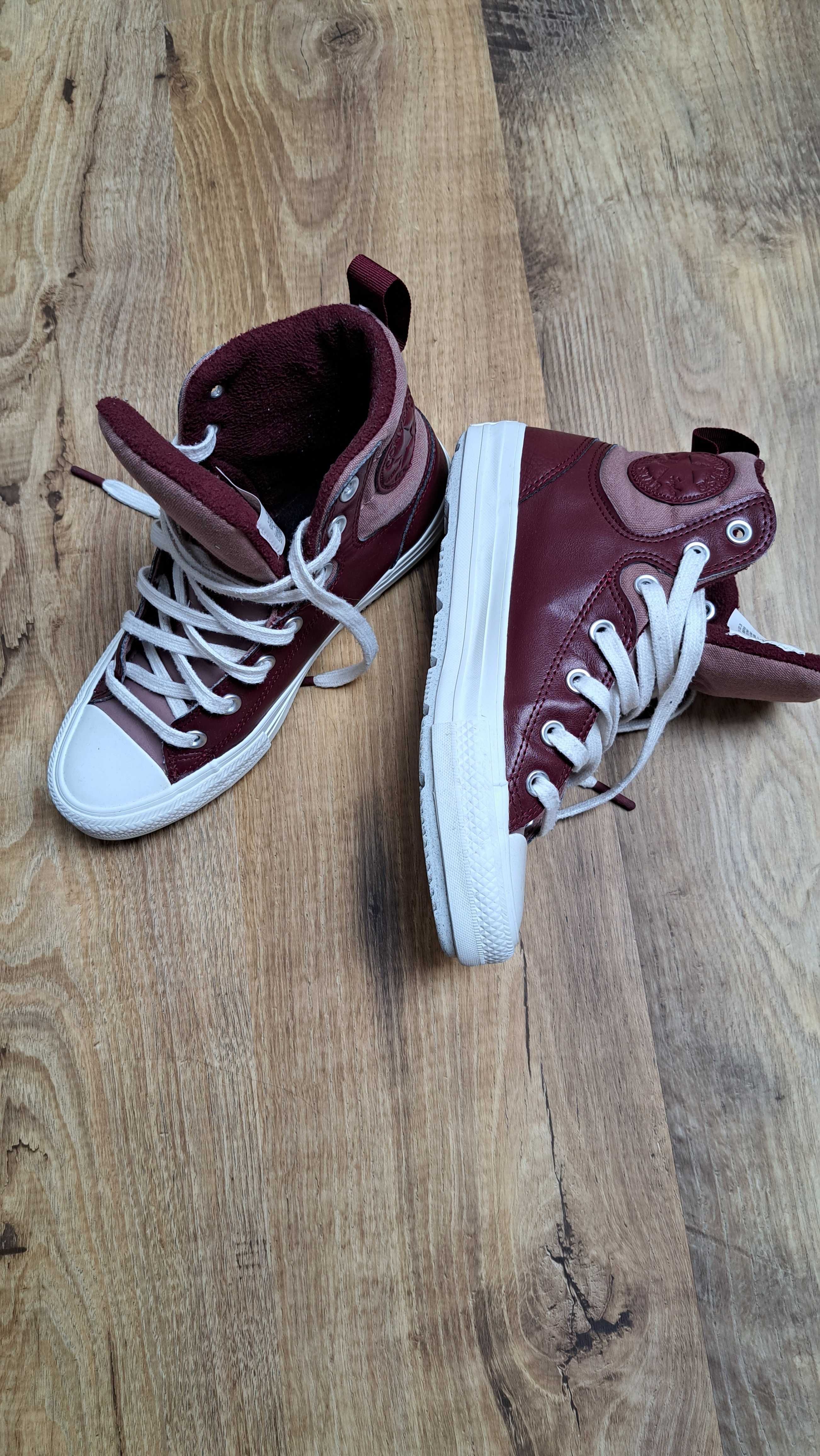 Converse  trampki bordowe 37