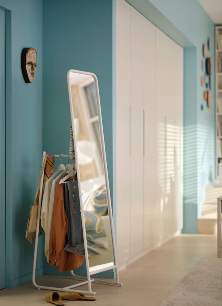 Espelho de pe branco ikea como novo