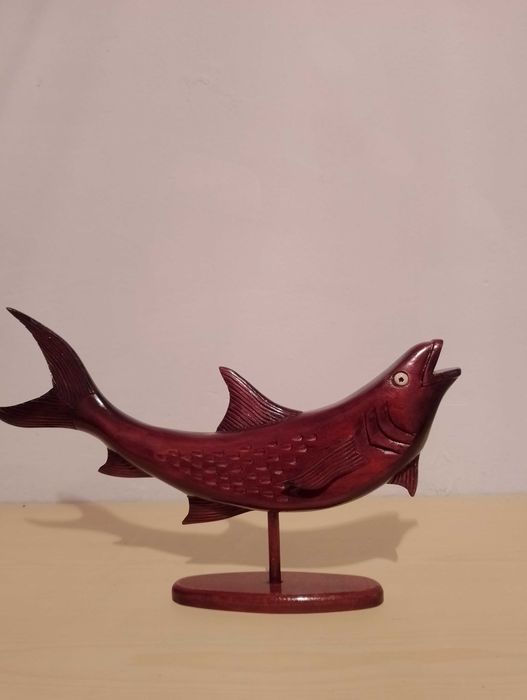 Ryba drewniana brazowa