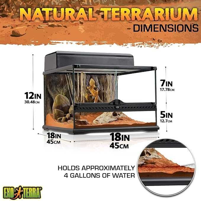 PORTES GRÁTIS - Terrários de Vidro para Répteis EXO TERRA, terrarium