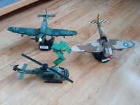 Zestaw Cobi 2 samoloty i jeden helikopter.
