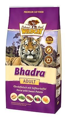 Mięsna i hipoalergiczna karma dla kota - Wildcat KONINA i BATATY 500g