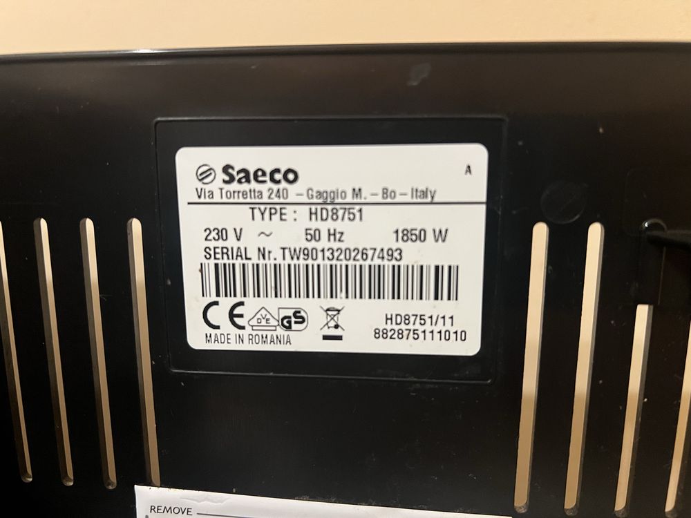 Кавомашина Saeco Intelia