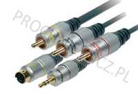 Kabel TCV 5510 Prolink EX 3RCA–SVHS4P+3,5STR 5m