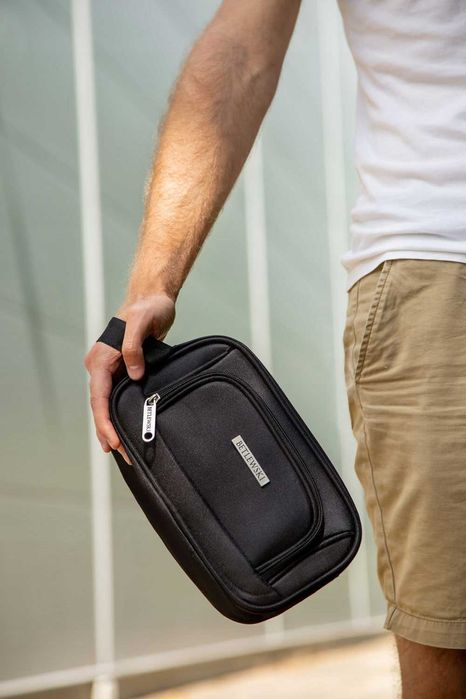 Betlewski kosmetyczka męska czarna organizer na kosmetyki SBT-05