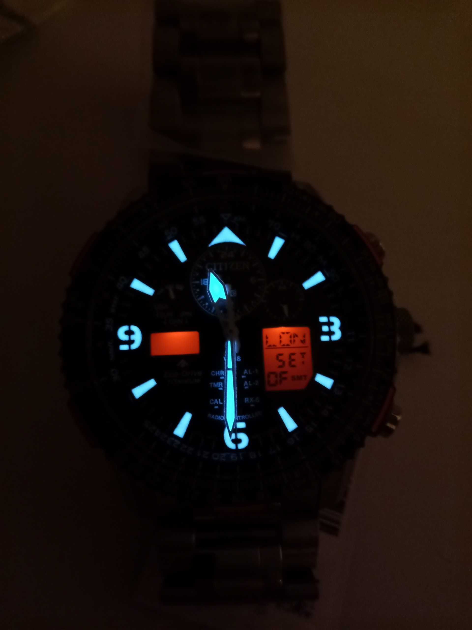Титановые часы Citizen JY8108-53E радиоконтроль вечник сапфир подствет
