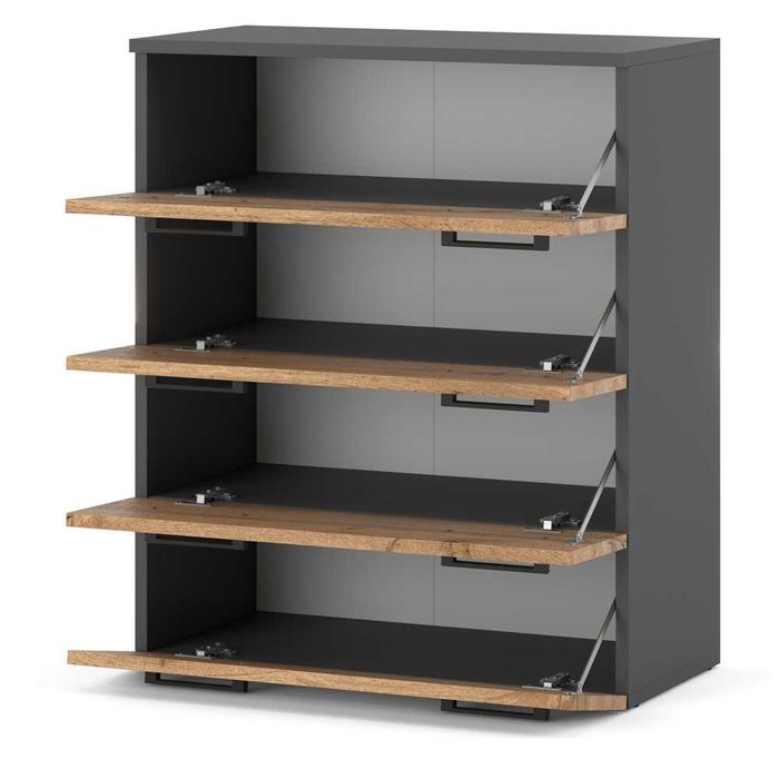 Szafka Na Buty Do Przedpokoju Hugo 71cm Regał Na Obuwie Uchylny Duży