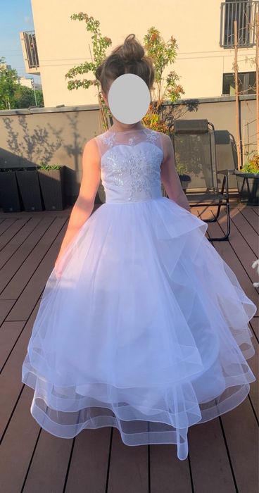 Sukienka  biala komunia