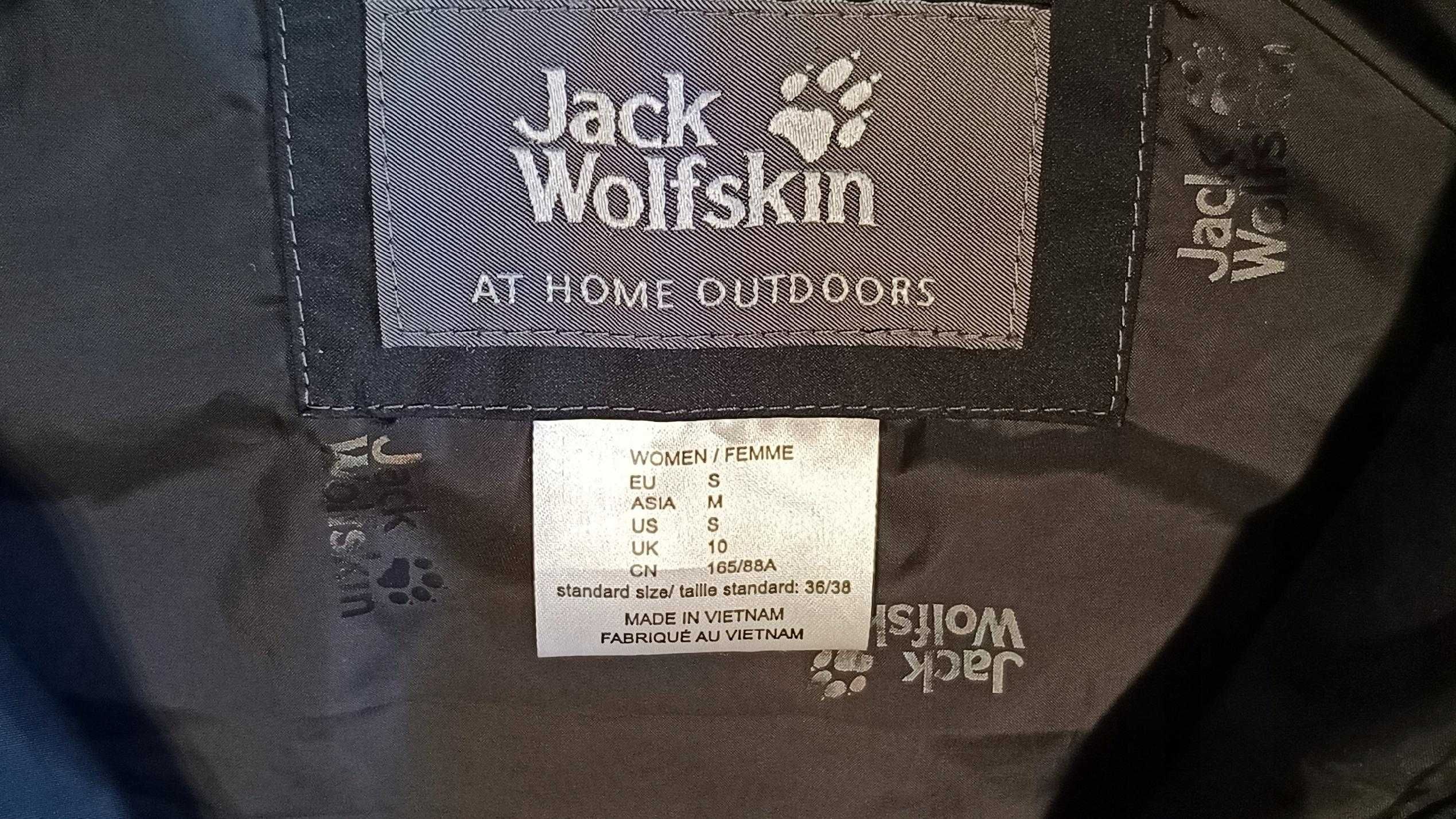 Zimowa damska długa kurtka JACK WOLFSKIN STORMLOCK ACTIVE r.S idealna