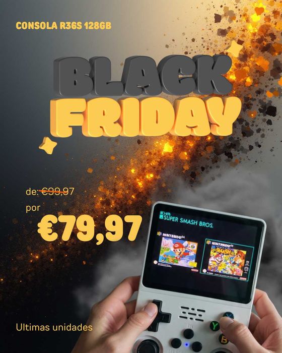 Consola R36S PRO 128GB - Entrega Imediata