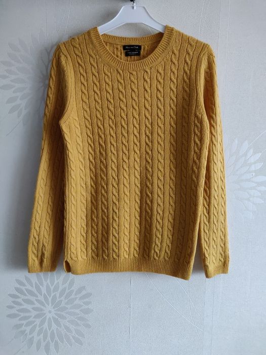 Кашемировый свитер Massimo Dutti джемпер шерсть меринос вовняний гольф