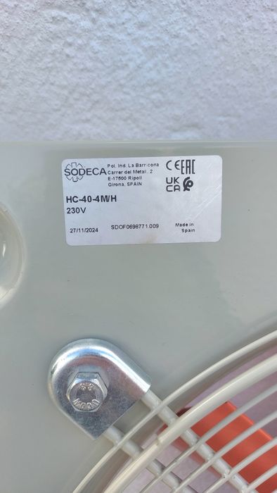 Ventilador extrator 5200 m3h Ar fumos tintas de estufas de pintura