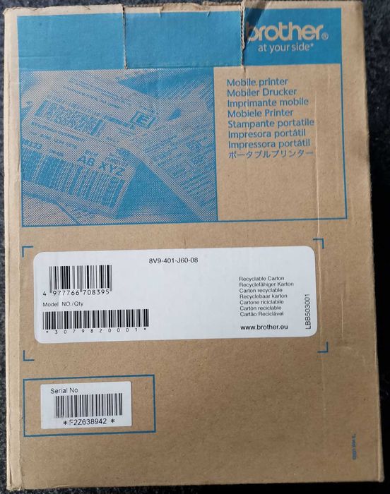 Impressora Portátil Térmica Direta Brother