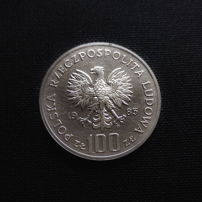 100 zł z 1985 - Pomnok-szpital Centeum Zdrowia Matki Polki - PRL