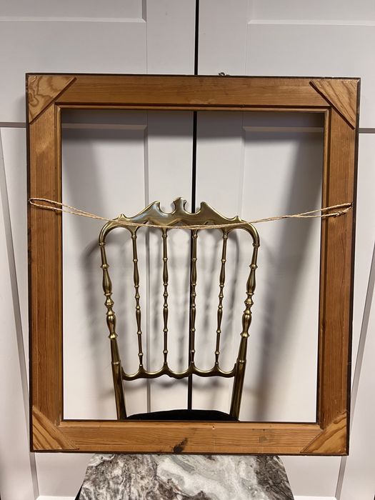 Rama do obrazu lustra obraz lustro antyk vintage drewniana złota