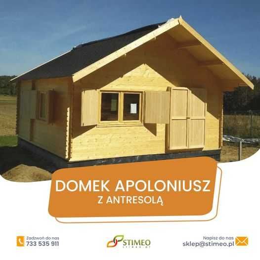 Domek drewniany, domek letniskowy, domek na działkę, altana Apoloniusz