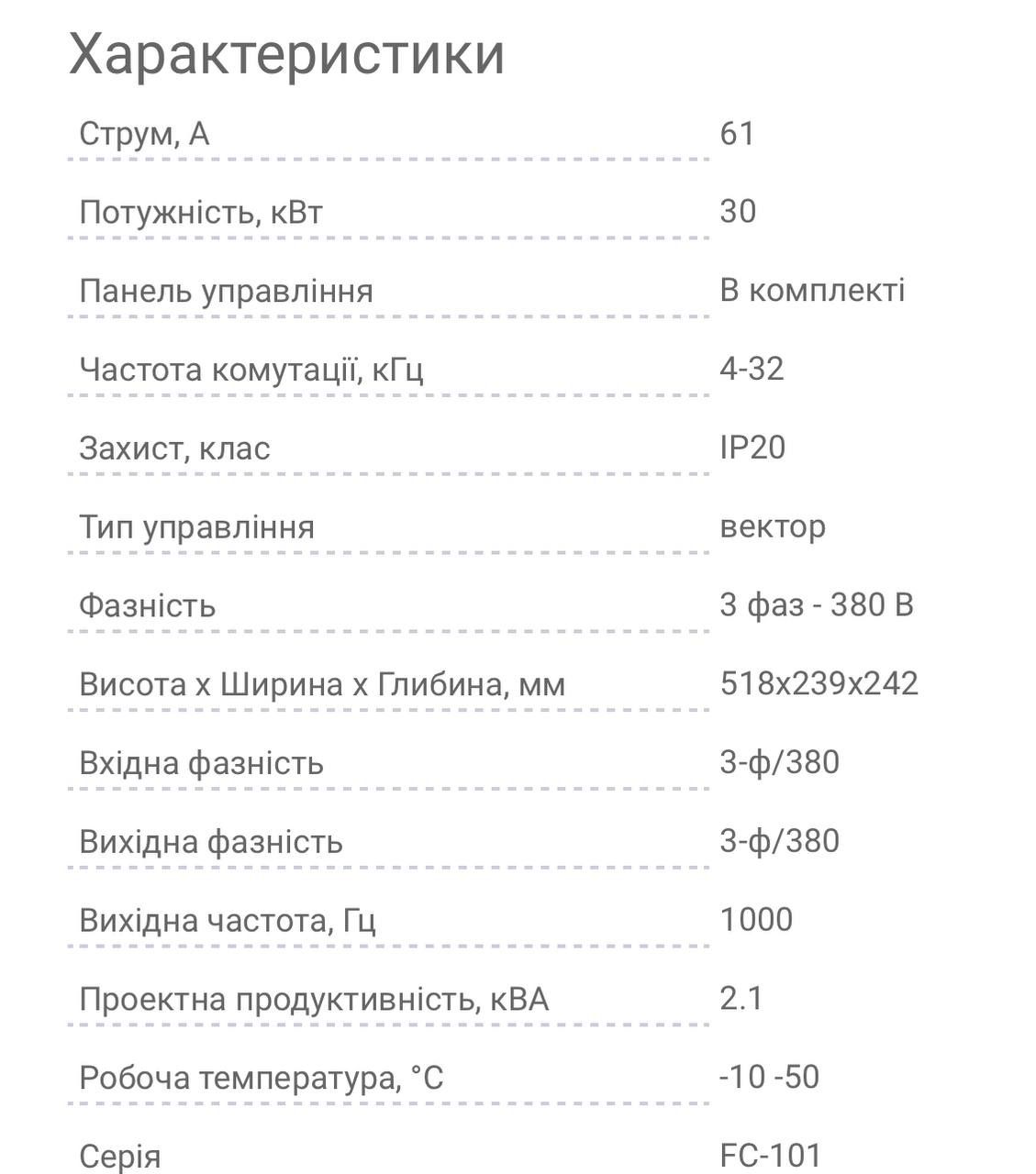 Частотный преобразователь 30 кВт Danfoss 3 кВт