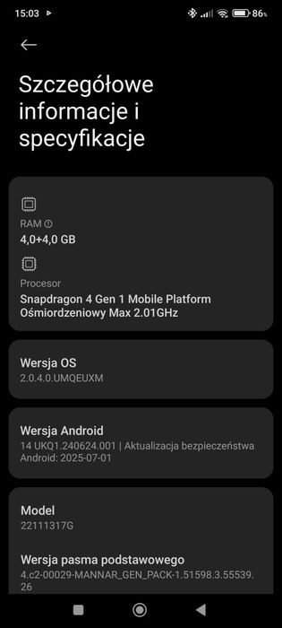 Sprzedam telefon Xiaomi Redmi Note 12 5G