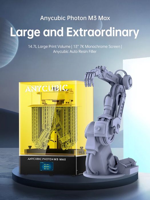 Impressora 3D Anycubic Photon M3 Max + Elegoo Mercury X Bundle