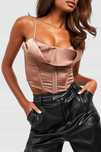 Top gorset satynowy