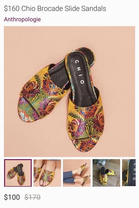 стильні шльопанці chio від бренду anthropologie ,оригінал