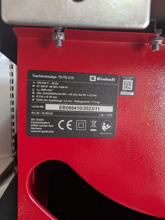 РОЗПРОДАЖ!!! Пила циркулярна Einhell TC-TS 210 (4340425)