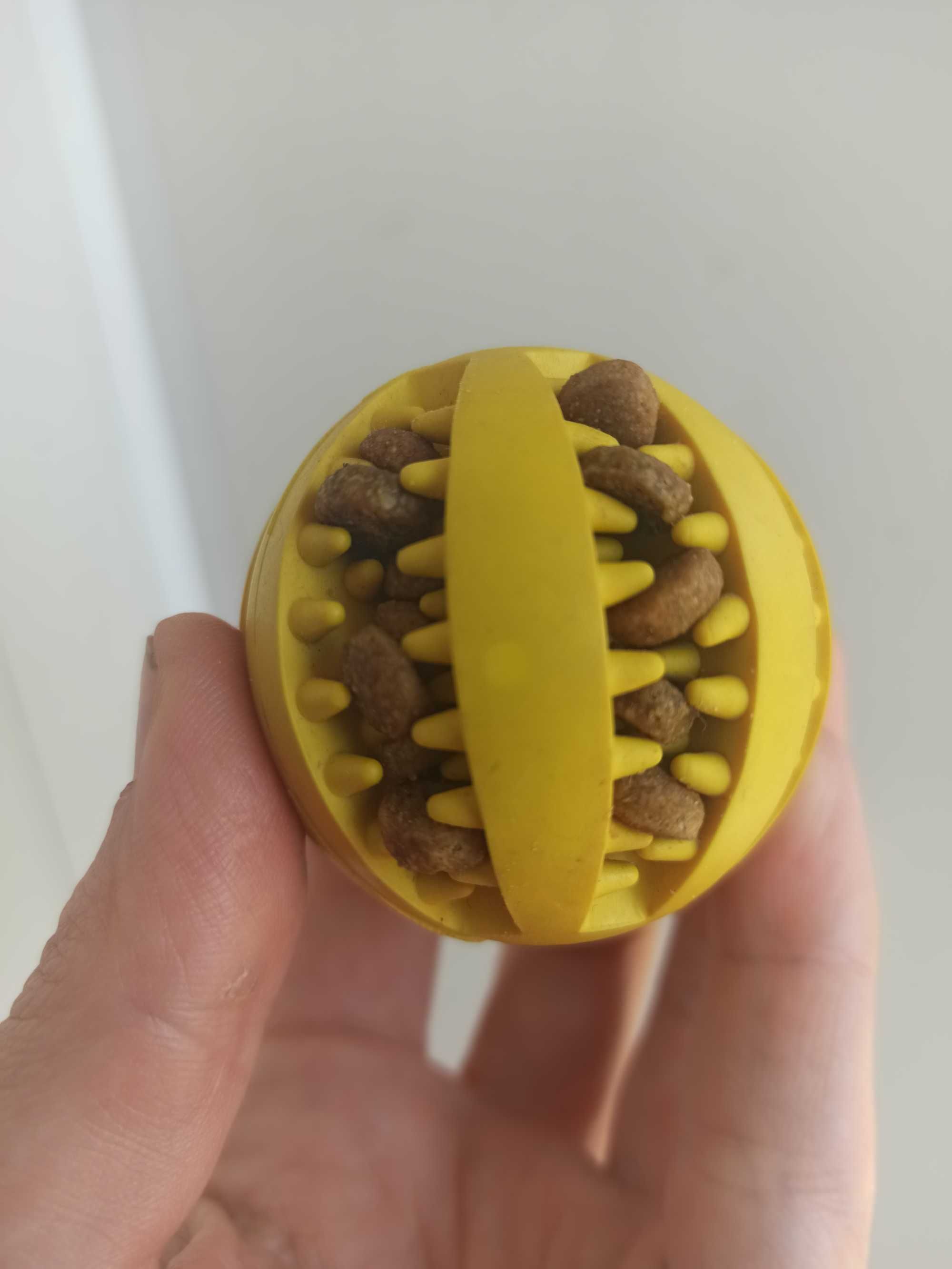 М'ячик для собак | М'яч-іграшка для корму і чищення зубів DentaFun 5см