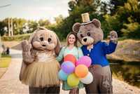 Поздравление от Мишки & Зайки и большого белого медведя в Краматорске