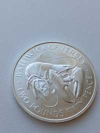Джерси 2,5 фунта 1972г серебро 925п-27,1г.