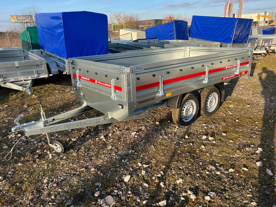 Przyczepa TEMARED tandem platforma 300x150 raty dostawa cała Polska