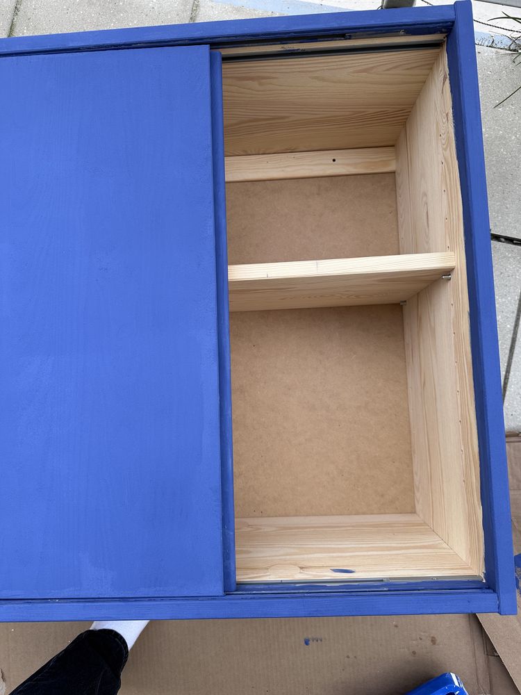 IVAR IKEA SZAFKA nowa, pomalowana na niebiesko