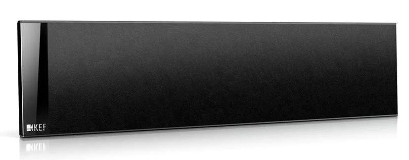 Kef T301c black gloss kolumna centralna płaska na ścianę sztuka