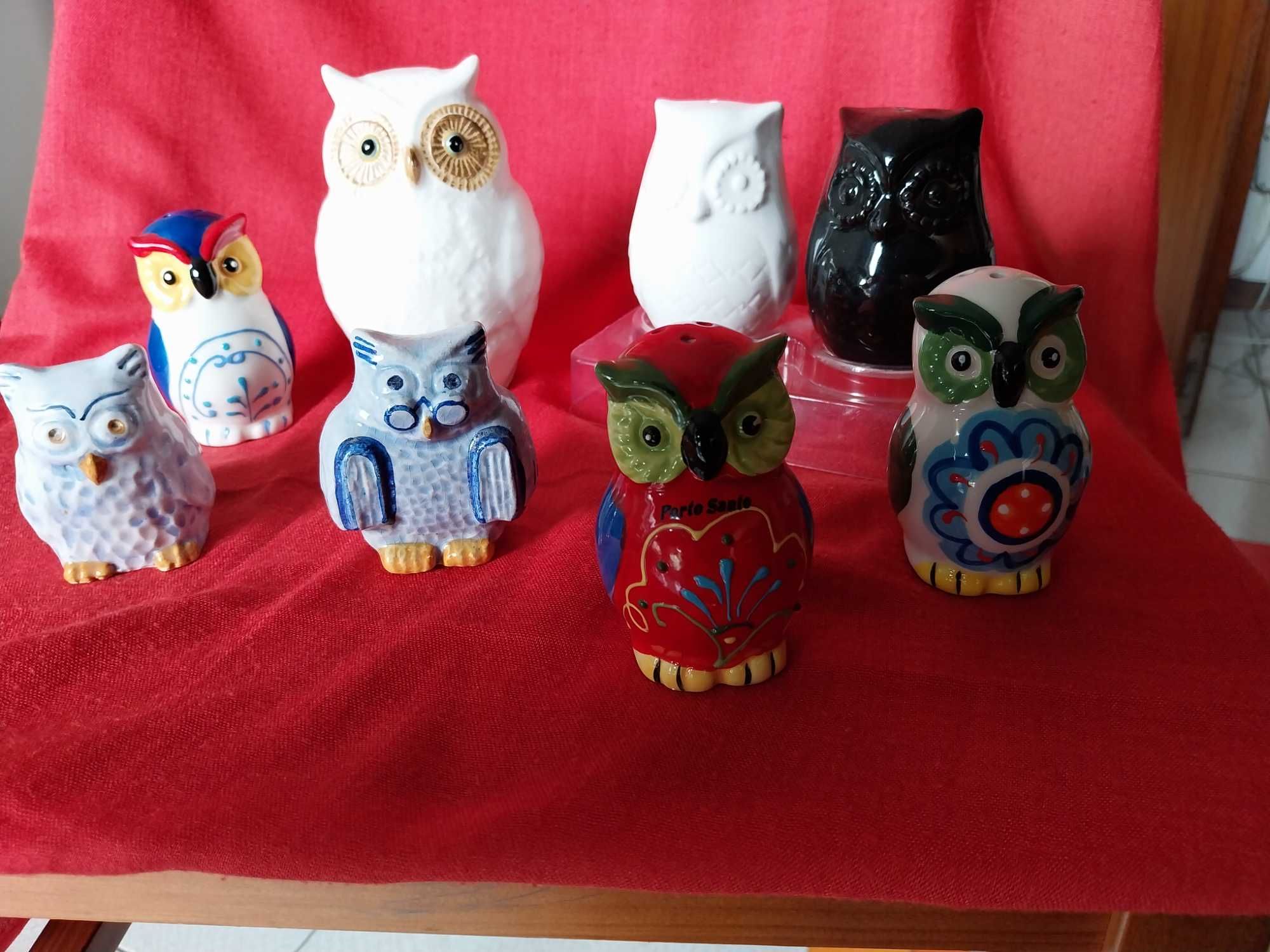 colecao de 8 mochos , porcelana e cores variadas