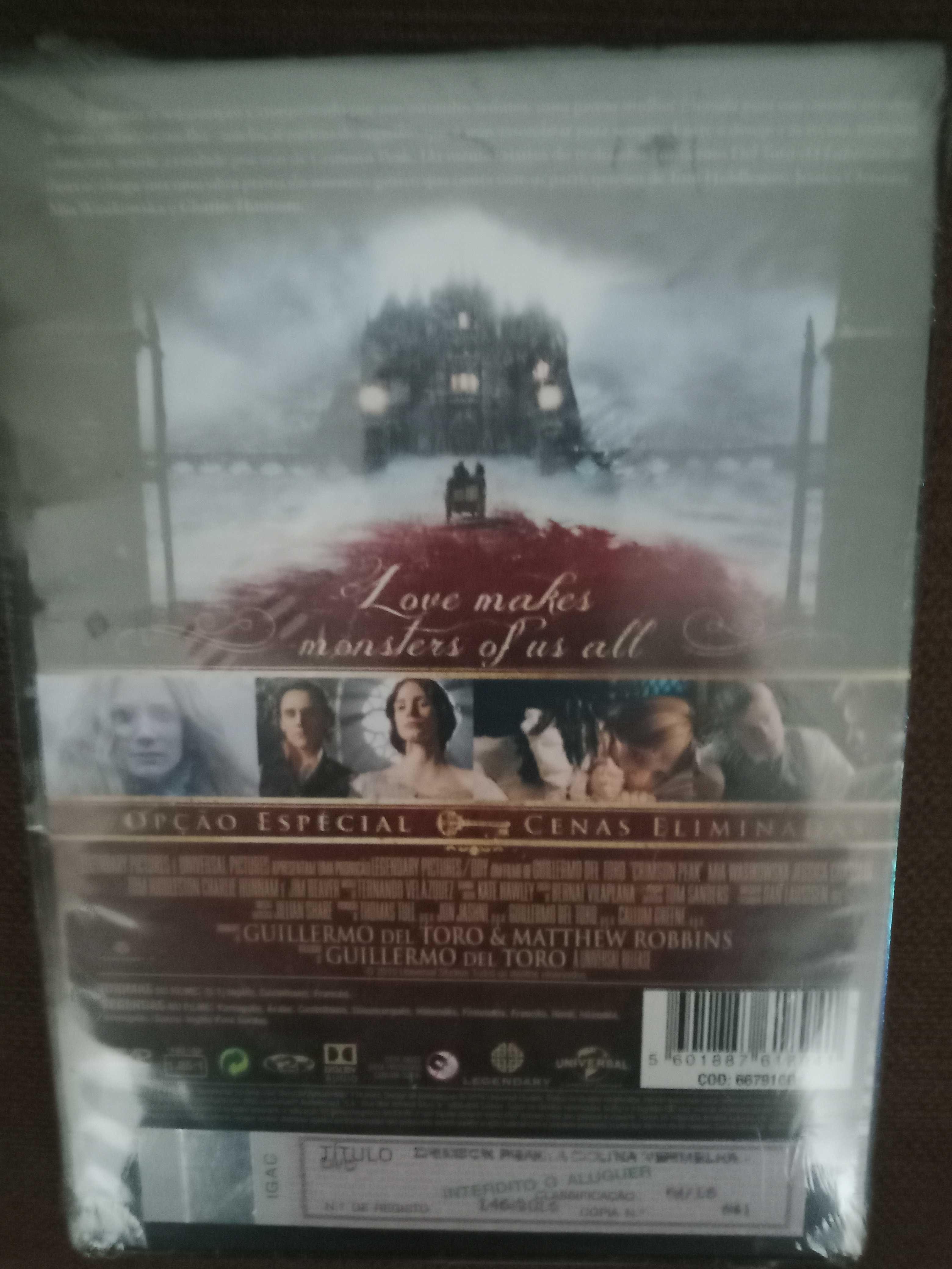 filme dvd original - crimson peak a colina vermelha - novo selado