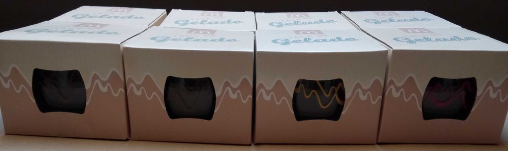Conjunto de 8 Taças de sobremesa Mc Donald’s - Edição Limitada e Nova!