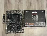Plyta glwona msi x570-a pro am4 sprawna