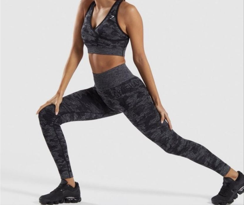 Женские спортивные лосины с push-up gymshark adapt camo р.xs