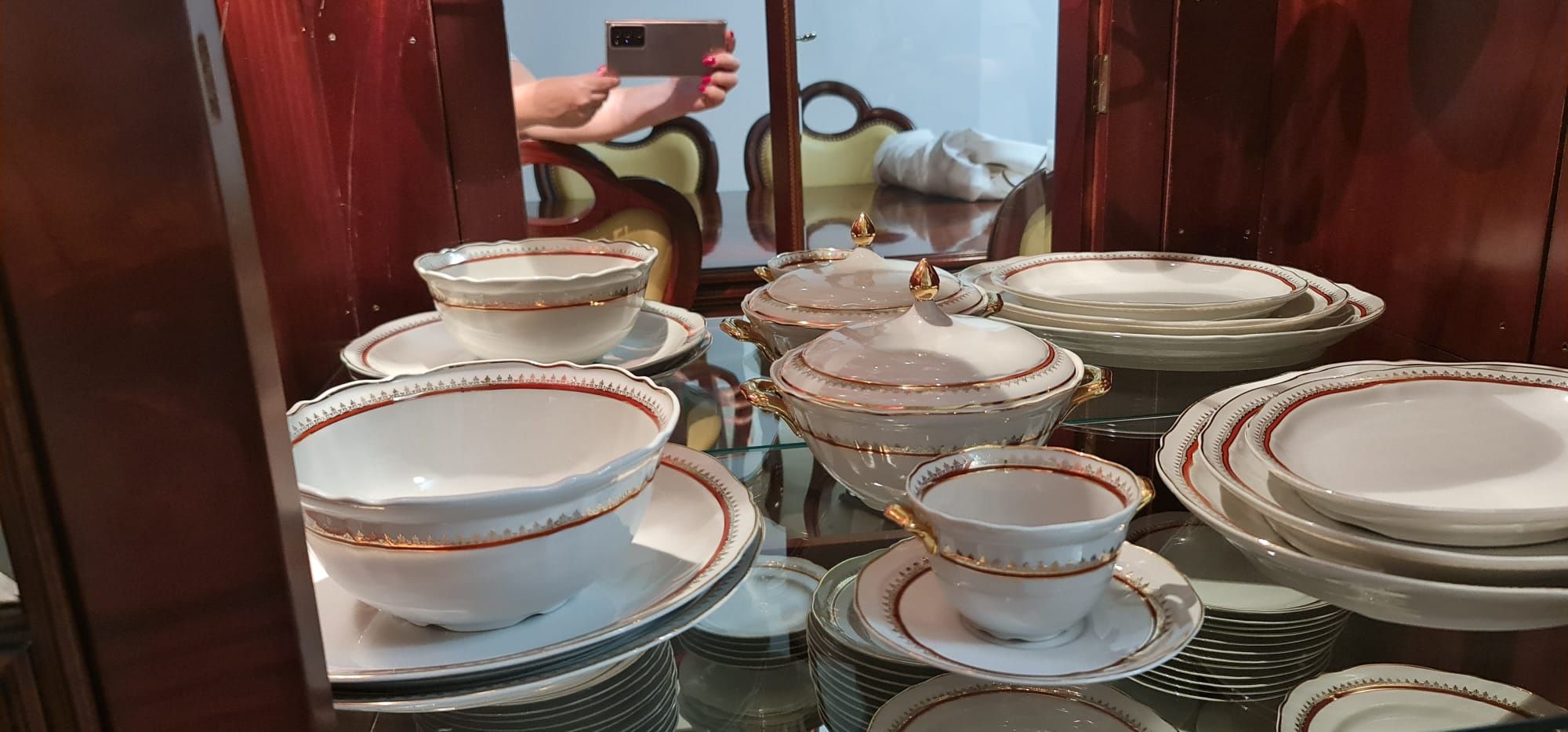 Conjunto de jantar, chá e café 100 peças porcelana