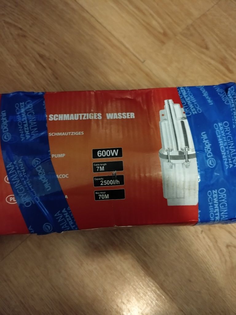 Metalowa pompa wody zanurzeniowa typu ruska 600W do wody czystej i bru