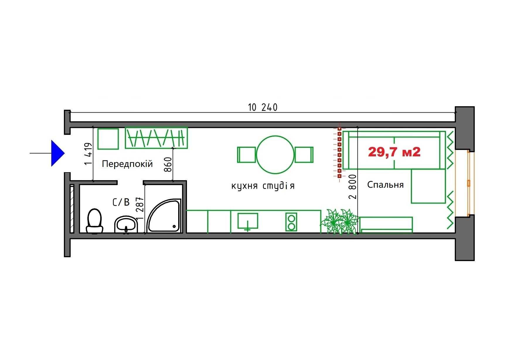 ЖК West Hall - Акція смарт квартира 29,7 м2