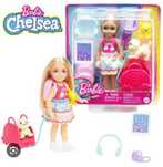 Лялька Барбі Челсі дорожній набір та 6 аксесуарів Barbie Chelsea Trave