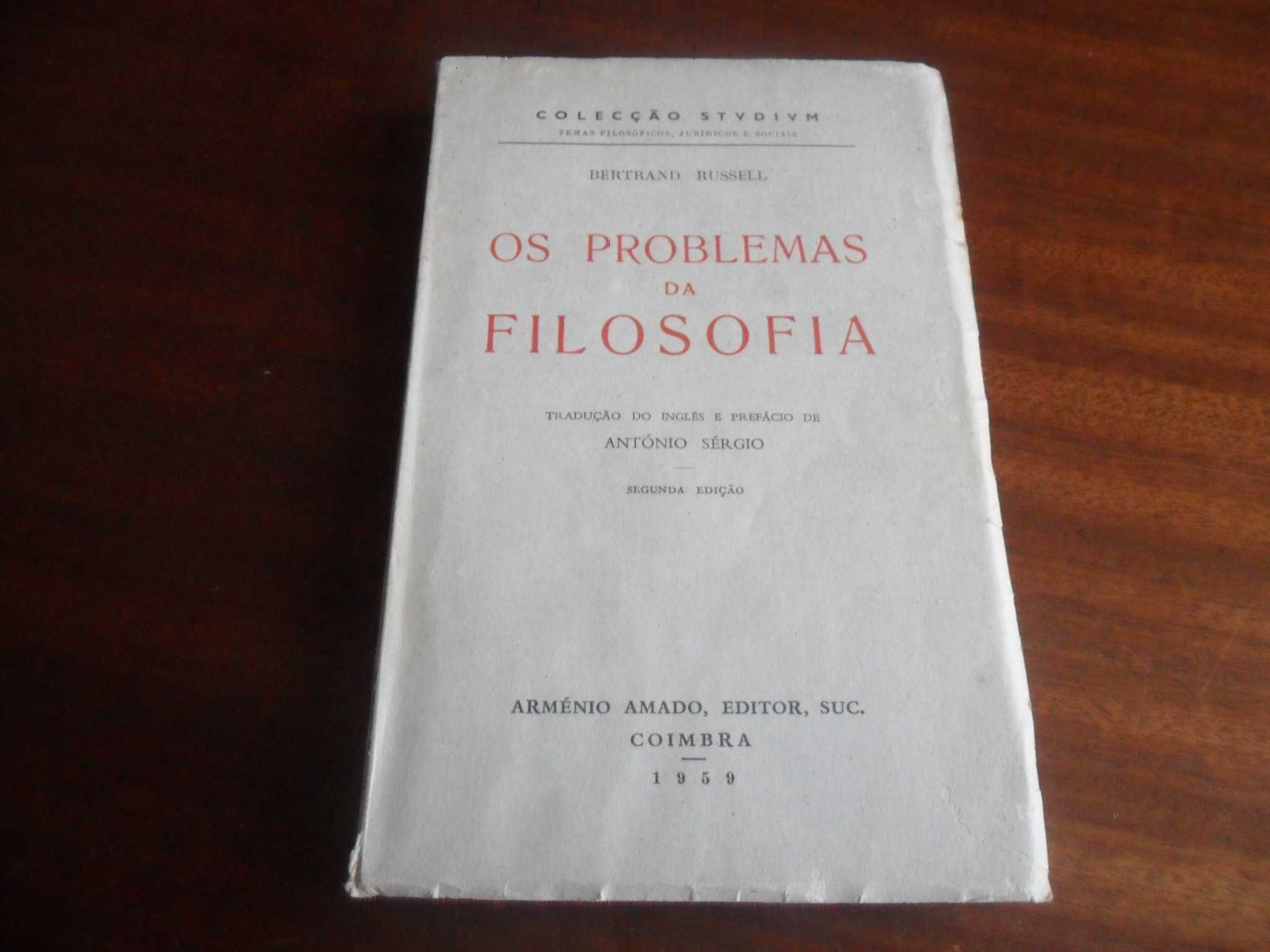 "Os Problemas da Filosofia" de Bertrand Russell - 2ª Edição de 1959