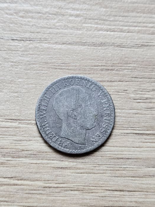 1/6 talara 1823, Prusy,  Fryderyk,  Srebro