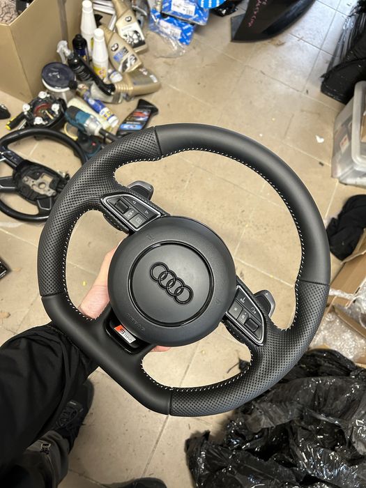 Kierownica Scieta S-line Audi A6 C7 A7 komplet poduszka A4 b8 A5 A3 8V
