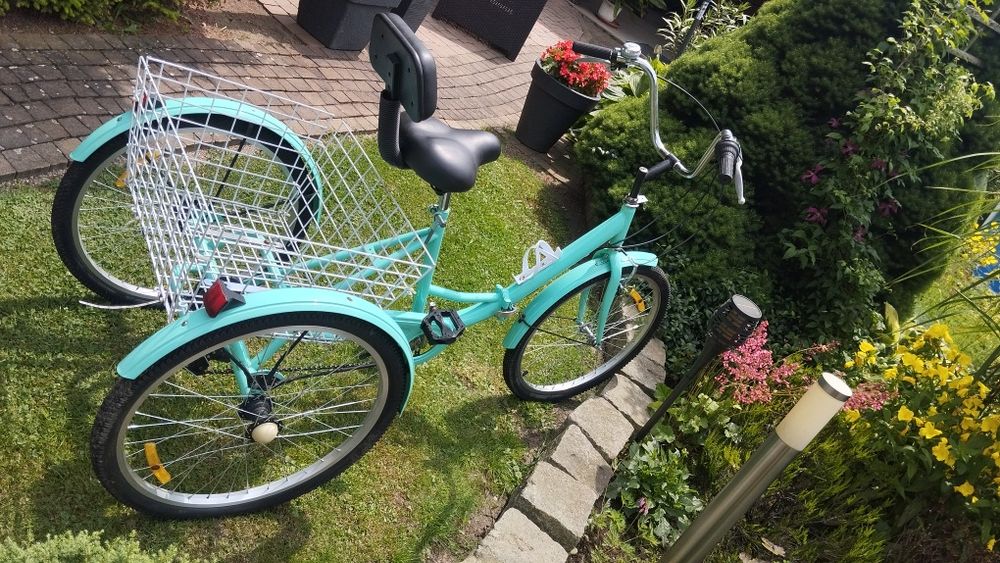 Rowery trzykołowy trójkołowy rehabilitacyjny składany  ZAMIANA