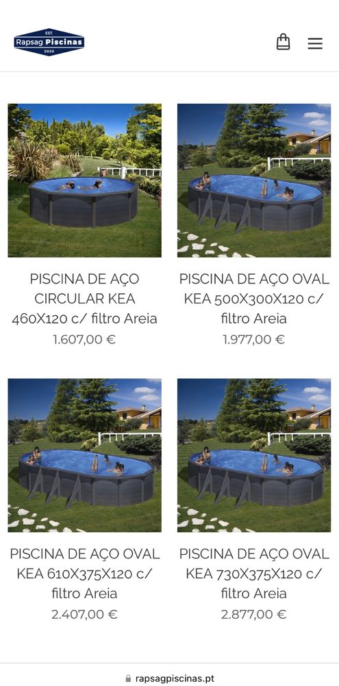 Piscinas de Aço de Superfície e Enterradas