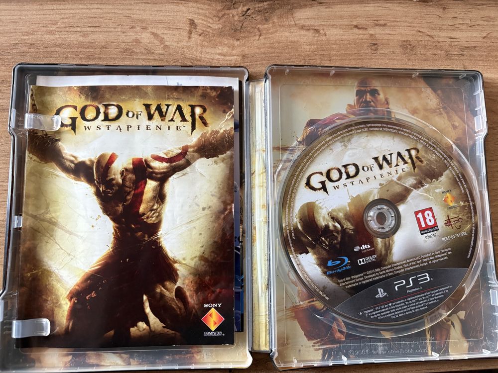 God of war wstapienie steelbook pl ps3