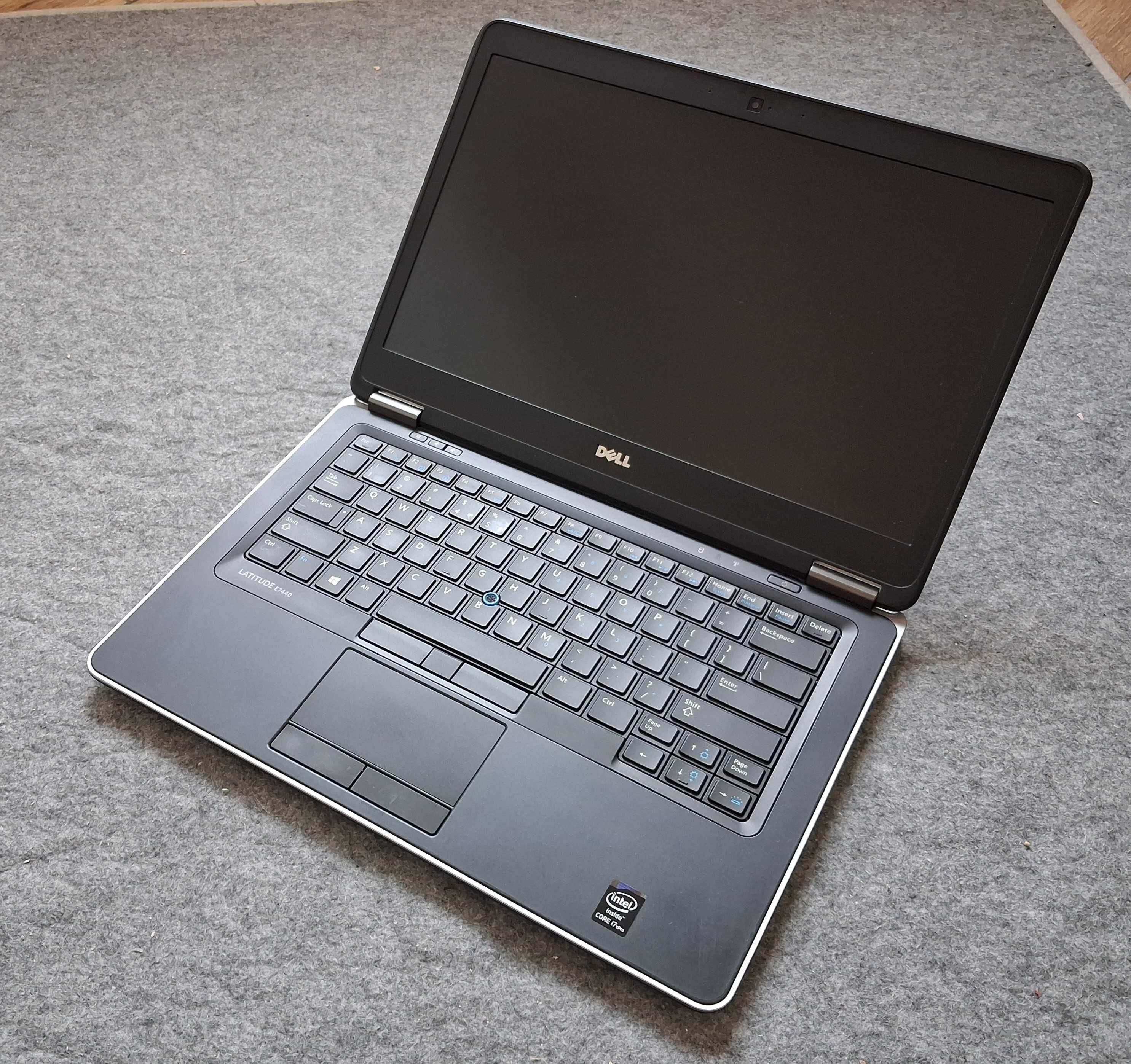 Laptop 14" Dell E7440 FHD 1920x1080 * I7 * 8GB * 240GB SSD W10 KLASA A